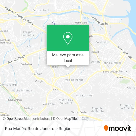 Rua Maués mapa