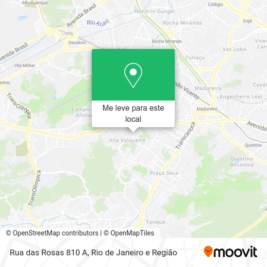 Rua das Rosas 810 A mapa