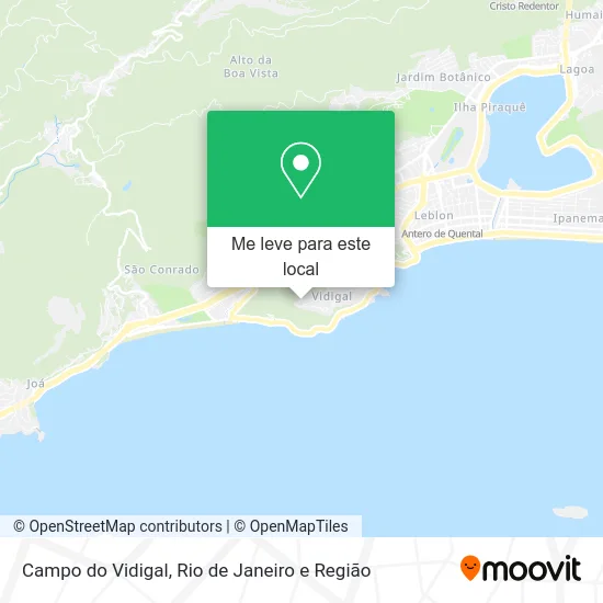 Campo do Vidigal mapa