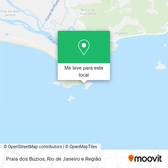 Praia dos Buzios mapa