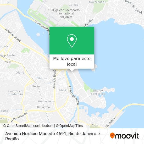 Avenida Horácio Macedo 4691 mapa