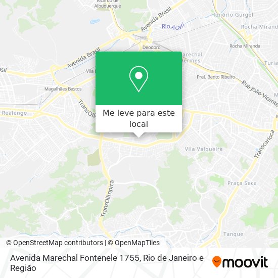 Avenida Marechal Fontenele 1755 mapa