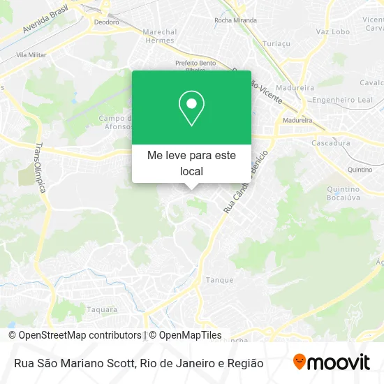 Rua São Mariano Scott mapa