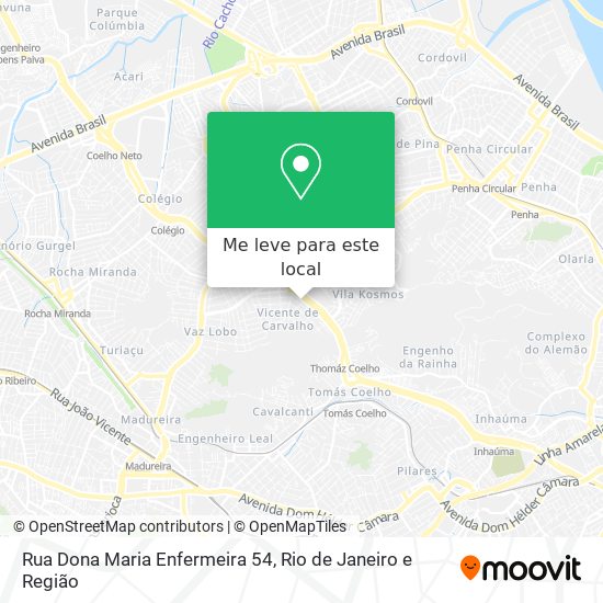 Rua Dona Maria Enfermeira 54 mapa