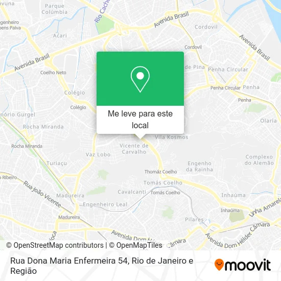Rua Dona Maria Enfermeira 54 mapa