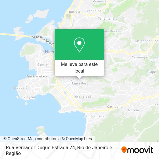 Rua Vereador Duque Estrada 74 mapa