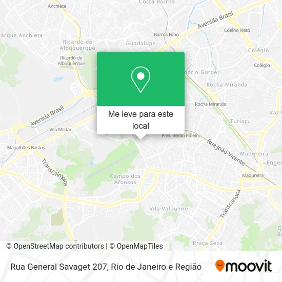 Rua General Savaget 207 mapa