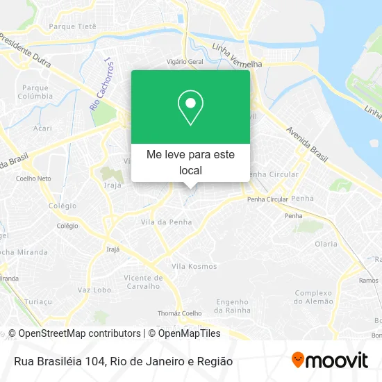 Rua Brasiléia 104 mapa