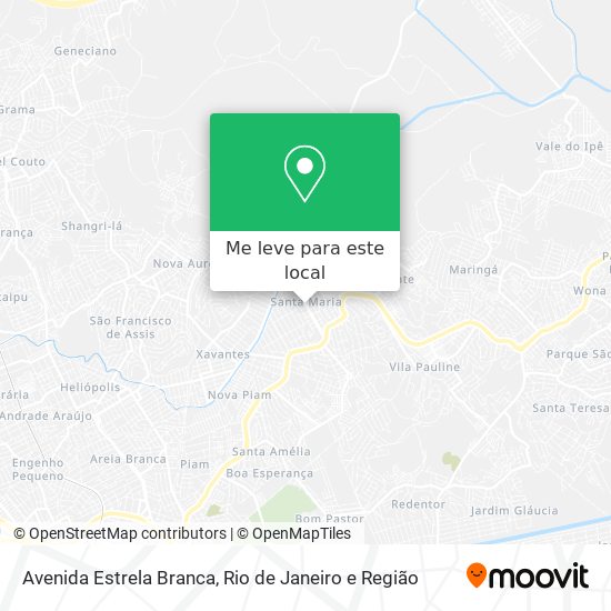 Avenida Estrela Branca mapa