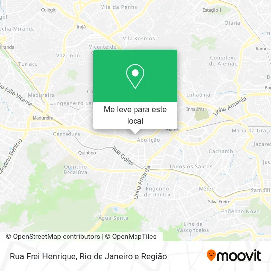 Rua Frei Henrique mapa