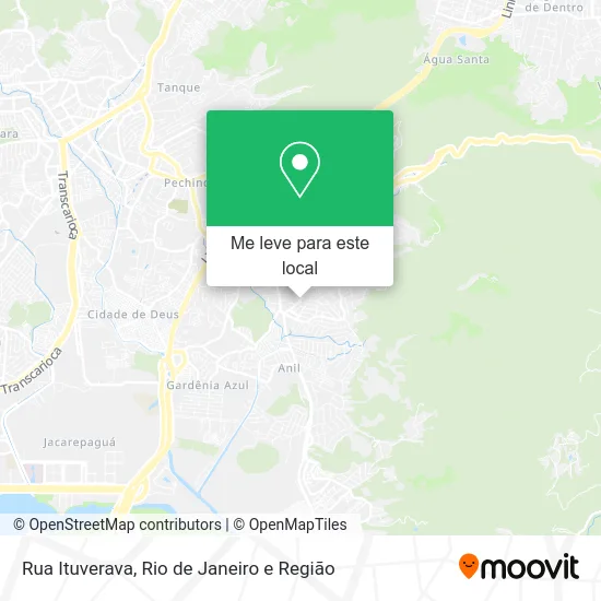 Rua Ituverava mapa