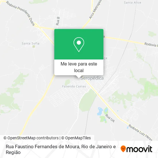Rua Faustino Fernandes de Moura mapa