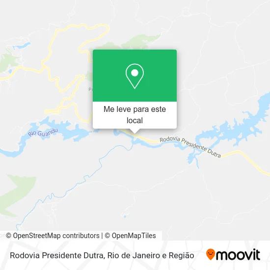 Rodovia Presidente Dutra mapa