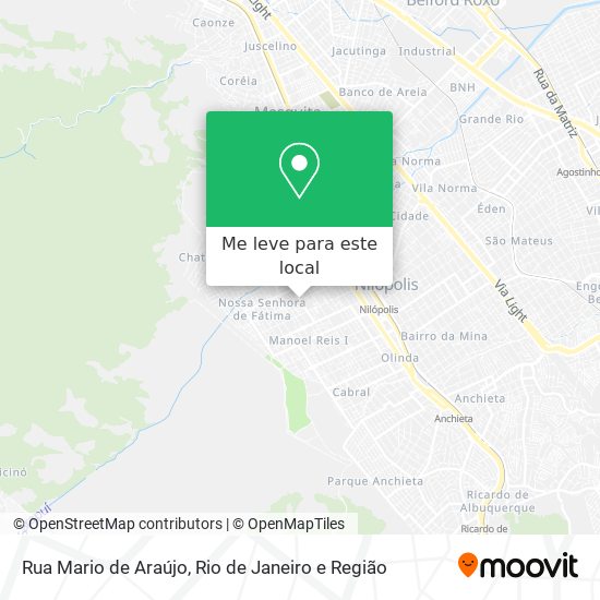 Rua Mario de Araújo mapa