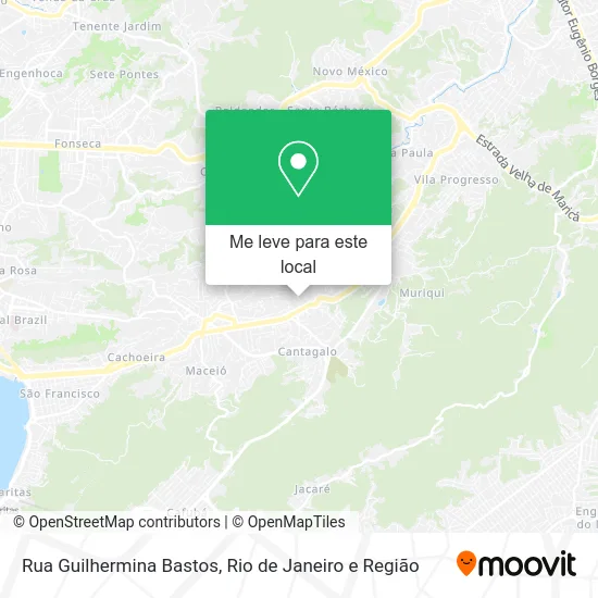 Rua Guilhermina Bastos mapa