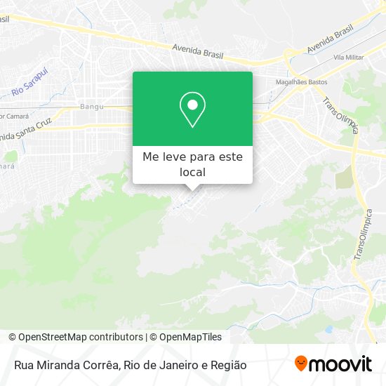 Rua Miranda Corrêa mapa