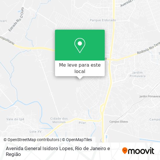 Avenida General Isidoro Lopes mapa