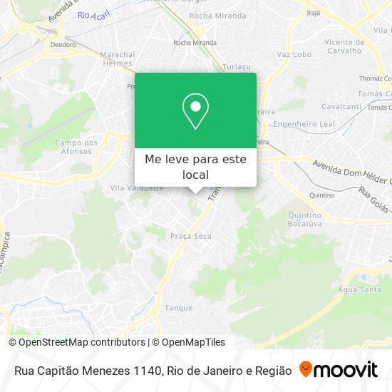 Rua Capitão Menezes 1140 mapa
