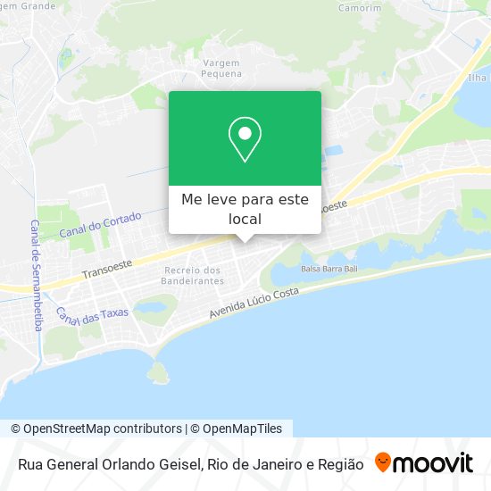 Rua General Orlando Geisel mapa