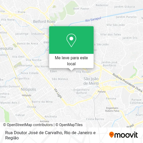 Rua Doutor José de Carvalho mapa