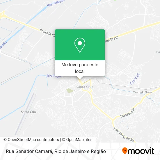 Rua Senador Camará mapa