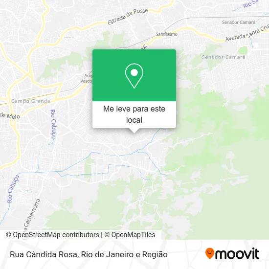 Rua Cândida Rosa mapa