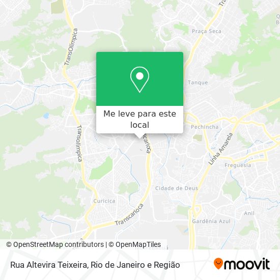 Rua Altevira Teixeira mapa