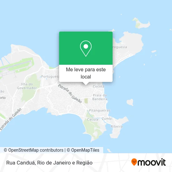 Rua Canduá mapa