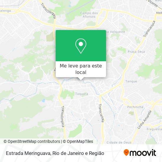 Estrada Meringuava mapa