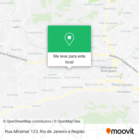 Rua Miramar 123 mapa