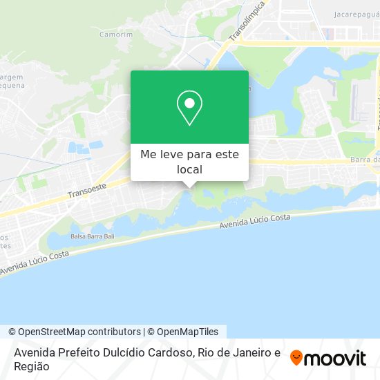 Avenida Prefeito Dulcídio Cardoso mapa