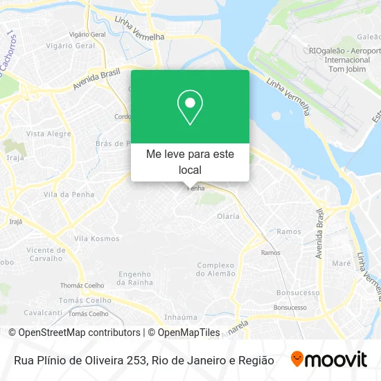 Rua Plínio de Oliveira 253 mapa