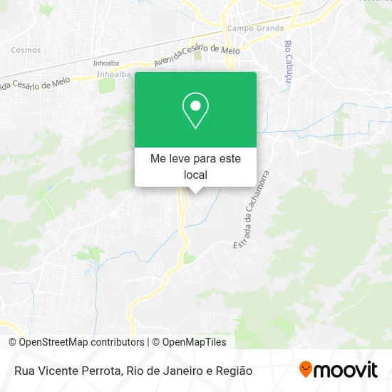 Rua Vicente Perrota mapa