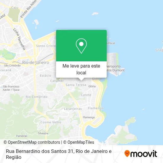 Rua Bernardino dos Santos 31 mapa