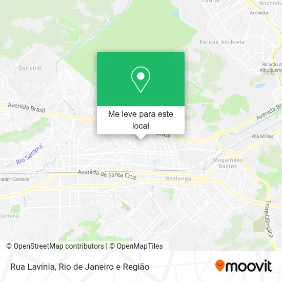 Rua Lavínia mapa