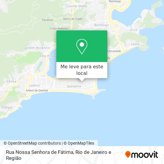 Rua Nossa Senhora de Fátima mapa