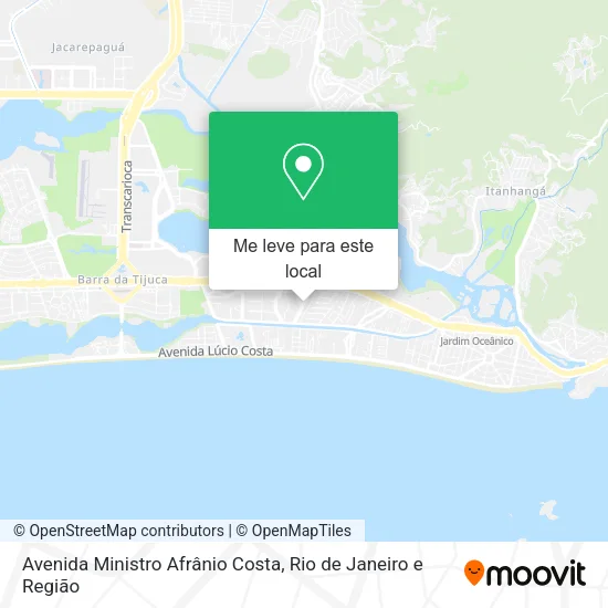 Avenida Ministro Afrânio Costa mapa