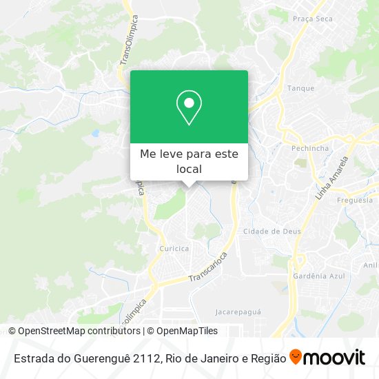 Estrada do Guerenguê 2112 mapa