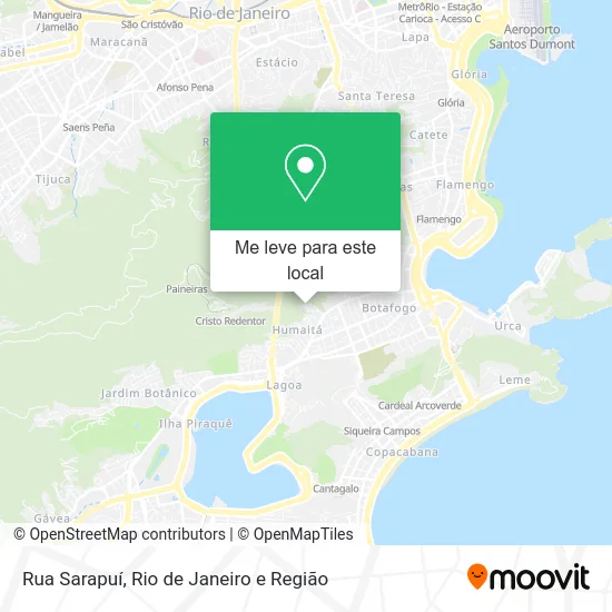 Rua Sarapuí mapa