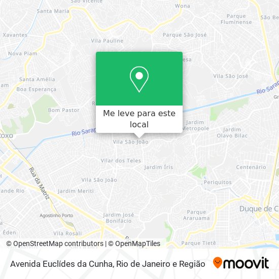 Avenida Euclídes da Cunha mapa