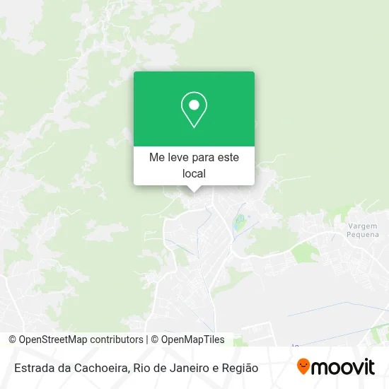 Estrada da Cachoeira mapa