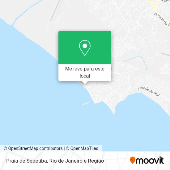 Praia de Sepetiba mapa