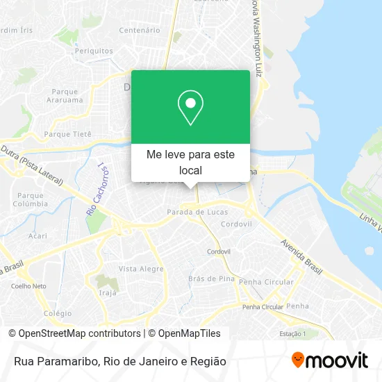 Rua Paramaribo mapa