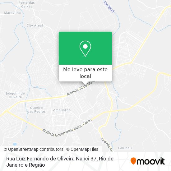 Rua Luíz Fernando de Oliveira Nanci 37 mapa