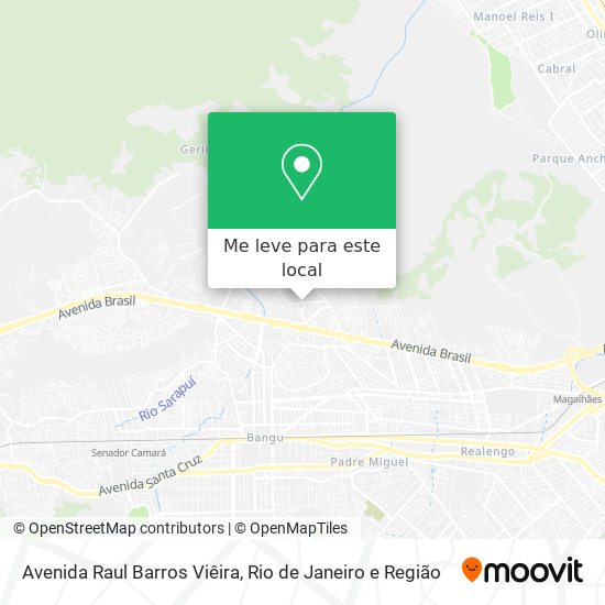 Avenida Raul Barros Viêira mapa