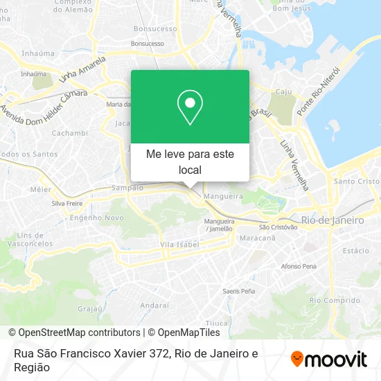 Rua São Francisco Xavier 372 mapa