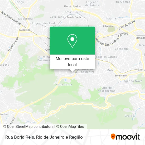 Rua Borja Reis mapa