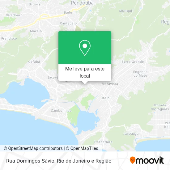 Rua Domingos Sávio mapa