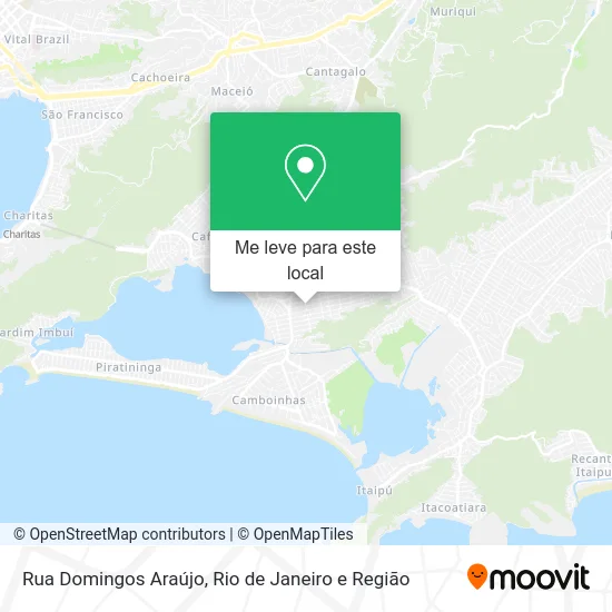 Rua Domingos Araújo mapa