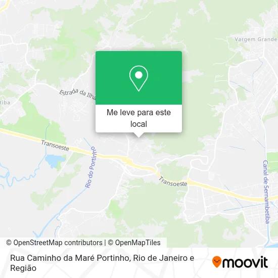 Rua Caminho da Maré Portinho mapa